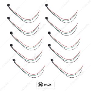3 Contact Female Headlight Pigtail For H4 Halogen Bulb