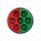 Double Fury 7 LED 2" Round Clearance/Marker Light-Red & Green LED/Clear Lens