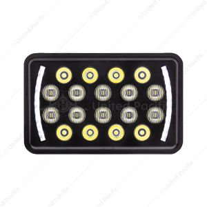 ULTRALIT - 18 High Power LED Rectangular Light With LED Position Light Bar