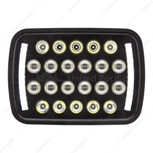 ULTRALIT - 22 High Power LED Rectangular Light With LED Position Light Bars