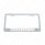 Chrome License Plate Frame With 10 LED 9" Light Bar - White LED/Clear Lens