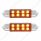 8 SMD High Power Micro LED 211-2 Dome Light Bulb - Amber (2-Pack)