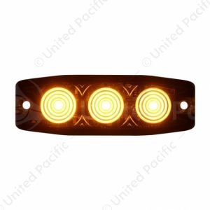 3 High Power LED Super Thin Warning Light - Amber LED (Bulk)
