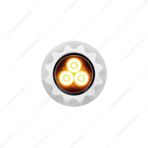 3 High Power LED Mini Warning Light - Amber LED (Bulk)