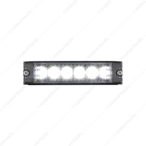 6 High Power LED Low Profile Warning Lighthead - White LED