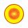 9 LED 2.5" Round GloLight (Clearance/Marker) - Amber LED/Amber Lens (Bulk)