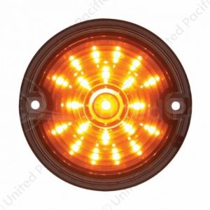 21 LED 3-1/4" Dual Function Harley Signal Light With 1157 Plug - Amber LED