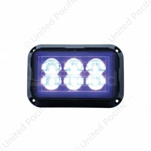 6 High Power LED Rectangular Warning Light