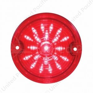 21 LED 3-1/4" Signal Light For Harley Motorcycle With 1156 Plug - Red LED/Red Lens
