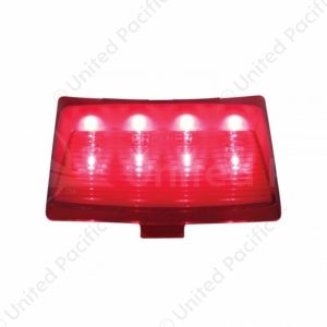 8 LED Fender Tip Light For Harley Motorcycle- Red LED/Red Lens (Bulk)