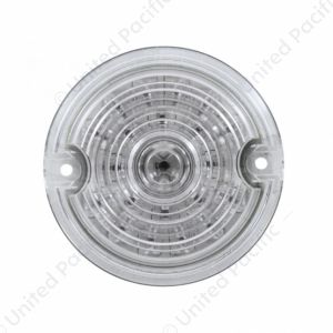 21 LED 3-1/4" Dual Function Signal Light For Harley Motorcycle With 1157 Plug - Amber LED/Clear Lens