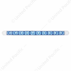 10 LED 9" Dual Function Light Bar - Blue LED/Clear Lens