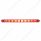 10 LED 9" Light Bar (Stop, Turn & Tail) - Red LED/Red Lens