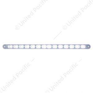 14 LED 12" Auxiliary Strip Light - White LED/Clear Lens (Bulk)