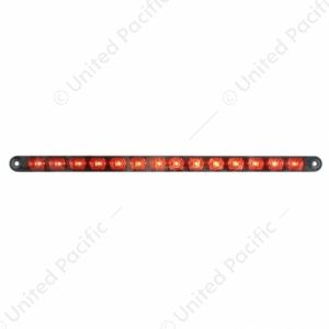 14 LED 12" Auxiliary strip Light - Red LED/Chrome Lens (Bulk)
