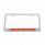 Chrome License Plate Frame With 10 LED 9" Light Bar - Red LED/Clear Lens