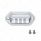 4 White LED Chrome License Plate Light/Utility Light