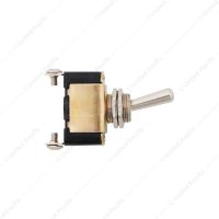 2 Pin, 10 Amp - 12V DC On-Off Metal Toggle Switch With 2 Screw Terminals