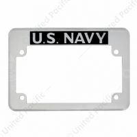"U.S. Navy" Motorcycle License Plate Frame