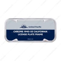 Chrome 1940-55 California License Plate Frame