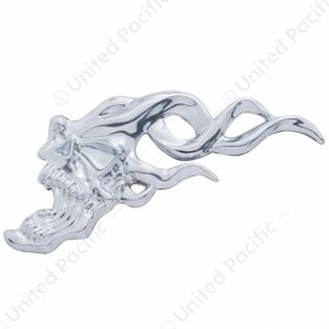 Flaming Skull Accent - Face Left