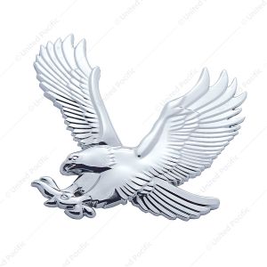 Chrome Plastic 3D Eagle Accent - Face Left