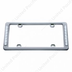 14 LED Chrome License Plate Frame