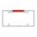 Chrome License Plate Frame With Third Brake Light -Red LED & Lens