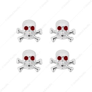 Chrome Skull Valve Caps (Set of 4)