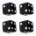 Black Dice Valve Caps With White Dots (Set of 4)