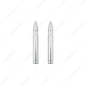 Chrome Bullet Shape Door Lock Knobs (2Pc/Set)