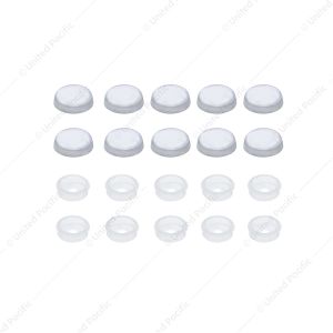 Chrome Plastic Snap-On Screw Head Cover For #6 And #8 Screw (10-Pack)