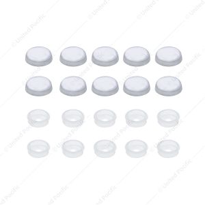Chrome Plastic Snap-On Screw Cover For #10 And #12 Screws