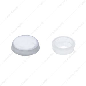 Chrome Plastic Snap-On Screw Cover For #10 And #12 Screws (Bulk)