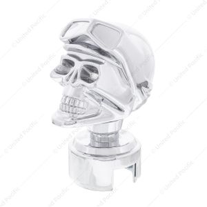 Skull Biker Gearshift Knob With 13/15/18 Speed Adapter