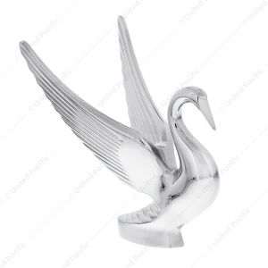 Die-Cast Swan Hood Ornament - Chrome