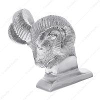 Die-Cast Bighorn Hood Ornament - Chrome