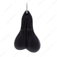 4-1/4" Stress Ballz Novelty Keychain - Black