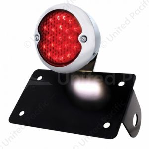 SS 1933 Ford Style LED Tail Light Assembly With Horizontal Mounting Bracket For Motorcycle