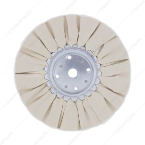 White Treated Airway Buff - 5/8" & 1/2" Arbor