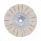 8" White Treated Airway Buff - 5/8" & 1/2" Arbor