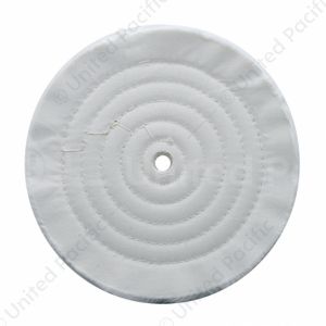 8" White Soft Muslin Buff - 1/8" Arbor