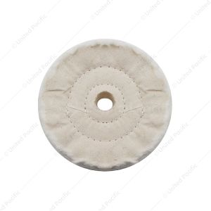 White Soft Muslin Buff - 5/8" Arbor