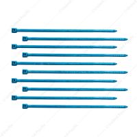4" Nylon Cable Zip Ties - Blue (10-Pack)