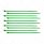 6" Nylon Cable Zip Ties - Green (10-Pack)