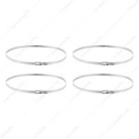 14" Stainless Locking Cable Ties (4-Pack)