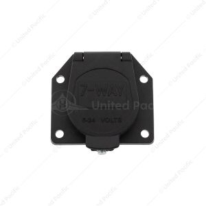 Round 7-Way Male Connector - Flat Pin