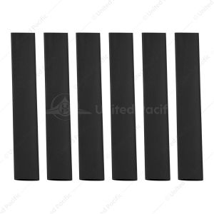 3/8" I.D. Black Heat Shrink Tubing, 4" Long (6-Pack).