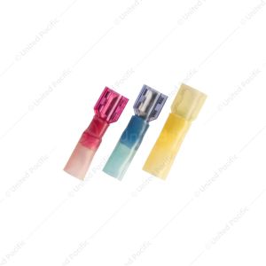 12-10 AWG .250 Tab CS Fully Insulated Heat Shrink M Disconnect - Yellow (10-Pack)
