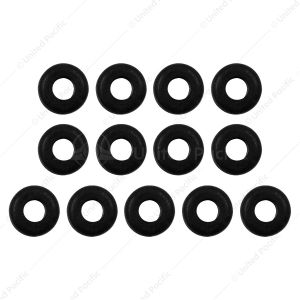 3/8" Mounting Hole Black Vinyl Grommet (13-Pack)